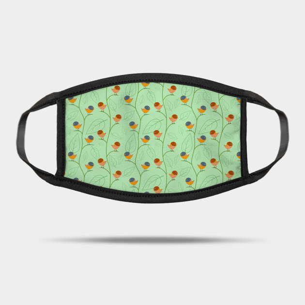 beads_jam's tweet photo. #TeePublic #birds #abstract #animal #bird #branches #cartoon #leaves #nature #seamlesspattern #spring #summer #tree #wild #greenbackground #facemask #kidsmask #printedmask #Masks Check out this awesome design on @TeePublic! https://t.co/Zdl1QObkEG https://t.co/NdEqlBdOz4