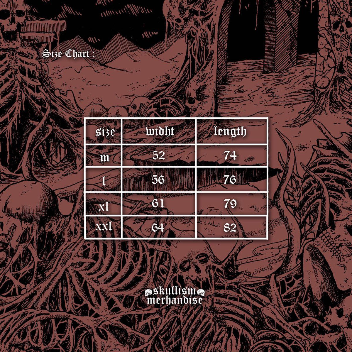 OUT NOW! Skullism Merch 009 X <a href="/billxmono/">𝕭𝖎𝖑𝖑</a> idr 125k exclude shipping cost. Plastisol ink on 20s cotton combed.