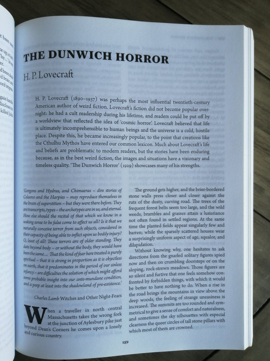 47. "The Dunwich Horror" by H.P Lovecraft collected in THE WEIRD