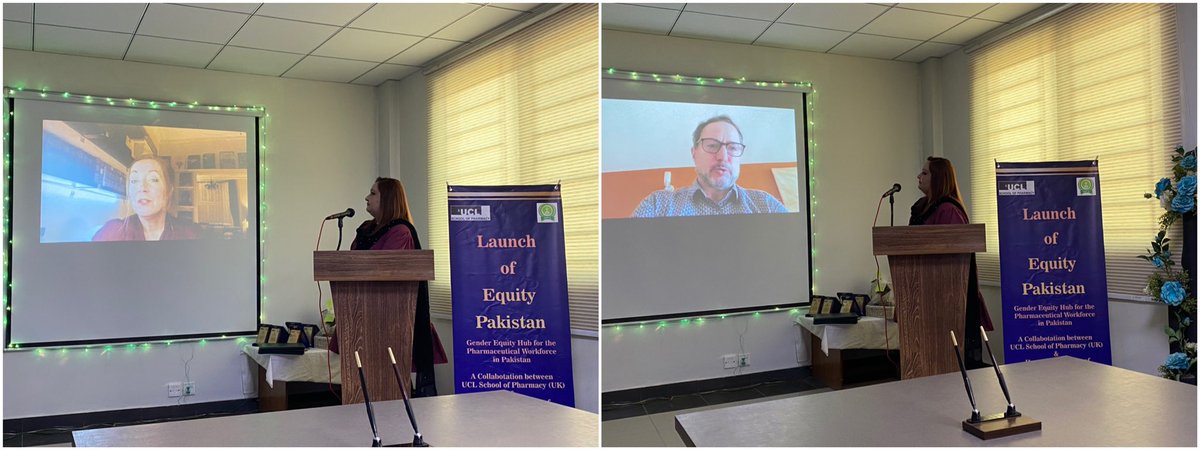 NadiaBukhariUCL's tweet photo. Launch of Equity Pakistan 🇵🇰 🇬🇧 : a collaboration between @School_Pharmacy and @HamdardUni  supported by @pkBritish @FIP_org #EquityRx #PharmacyWorkforce 💊💊 https://t.co/iOFUfM3kFA