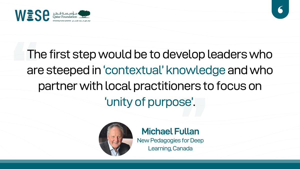 🎙️ Michael Fullan will be a keynote speaker on the 2nd of March at the virtual convening: Education Reimagined: Leadership for a New Era virtual convening, hosted by WISE &amp; Salzburg Global.  

Register to join 👉 bit.ly/WISEMarch2nd  

<a href="/MichaelFullan1/">Michael Fullan</a>

#Education #Event