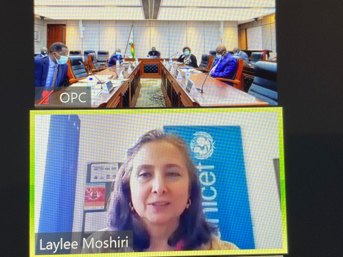 .<a href="/UNICEFZIMBABWE/">UNICEF ZIMBABWE</a> Representative <a href="/Lmoshiri/">Laylee Moshiri</a> presents one of the proposed four strategic priorities of the 2022-2026 UN Cooperation Framework for Zimbabwe: people centered, equitable, human development and well-being. #RecoverBetterTogether #COVID19 #SDGs