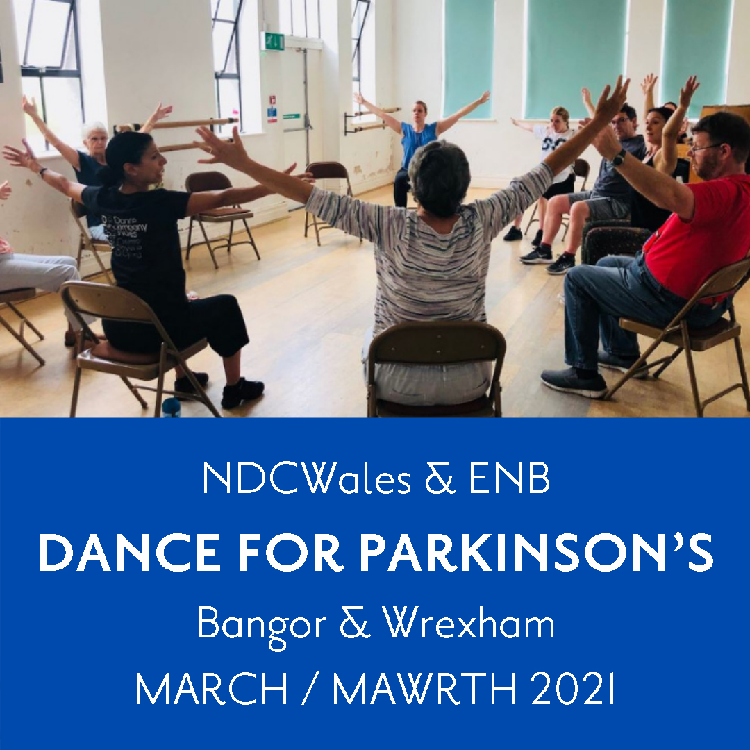 Our new Dance for Parkinson’s hubs in North Wales open next week – kicking off with digital classes in partnership with @colegcambria in #Wrexham and @PontioTweets in #Bangor Free for the first 5 weeks and we can even help you get online. Find out more 👉ndcwales.co.uk/dance-parkinso…