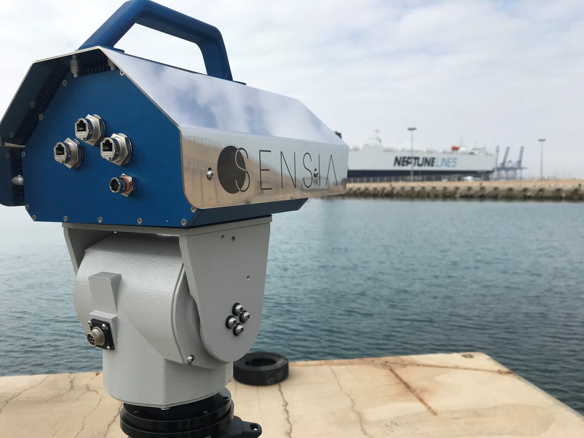 The Gas Monitoring Camera made by <a href="/SENSIAsolutions/">SENSIA</a> is already measuring ships at the Port of Valencia. Monitoring the emissions of the gas plumes generated by ships is now a reality thanks to @inea_eu and the #GREENCPORTS Project lead by <a href="/FValenciaport/">FValenciaport</a>.