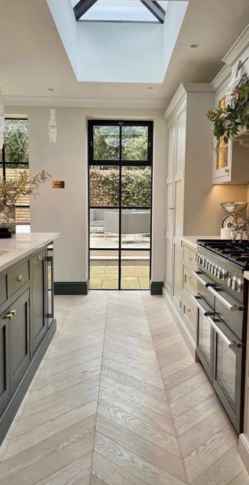 Floor To Ceiling Small Window In Kitchen