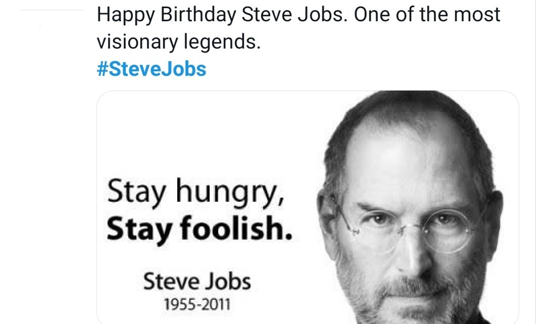 catechumenanis's tweet photo. Happy Birthday Steve Jobs!

#SteveJobs #Aurangabad #marketing #Pr #Agency #Creative #Apple #Marketer #Digital https://t.co/Z2ejtSF6IJ
