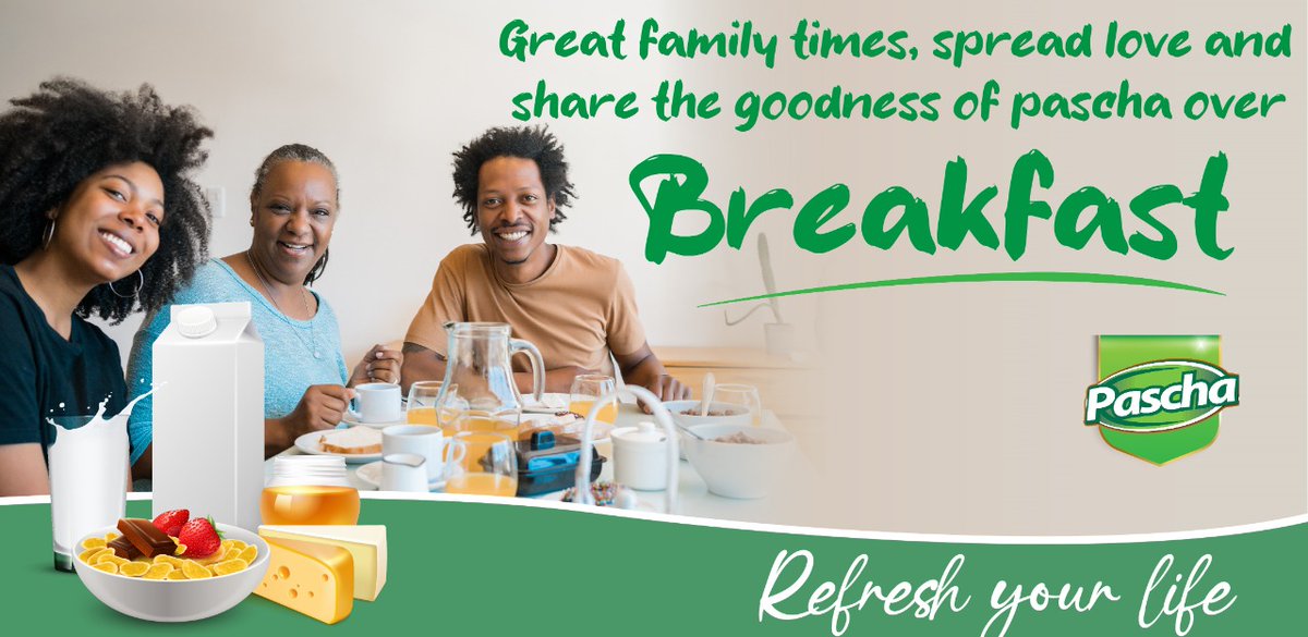 paschafamily's tweet photo. Bonding time!!!
Breakfast is best when shared with family and greater when you got our pascha milk😋
#nitasty #niaffordable #startyourdaywithgreatness #freshstart https://t.co/PWUp2o18lc