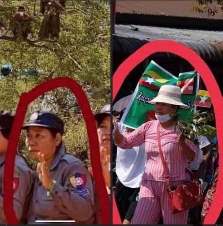 Oo_Poppi's tweet image. Hey World!
Please looking the photos who is standing with Military! That&apos;s excellent evidence photos!
The military is trying to create chaos and destroy our peaceful protests.

#WhatsHappeningInMyanmar 
#Feb25Coup
#SaveMyanmar