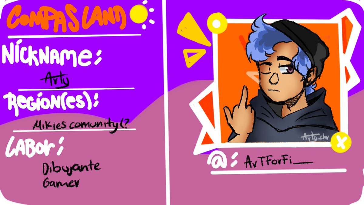 Arty_chr's tweet photo. @CoMPaS_Land #CoMpaSL4nd #MikiesComunity
No se que poner JAJDLAJDIAL
al fin subo algo acá xD
Luego subo más dibujos de los CoMPaS ténganme paciencia https://t.co/QgbRX9UsiE