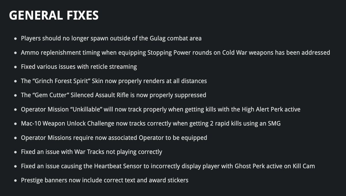 General fixes in Call of Duty Warzone Season 2: