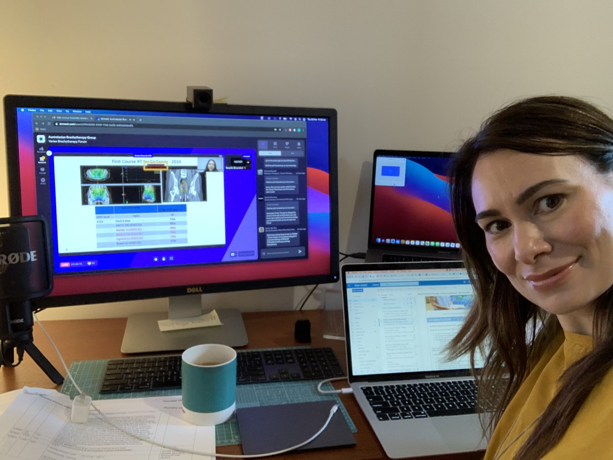 Just a few screens to keep on top of everything for the #ABG2021 #ThisIsBrachytherapy