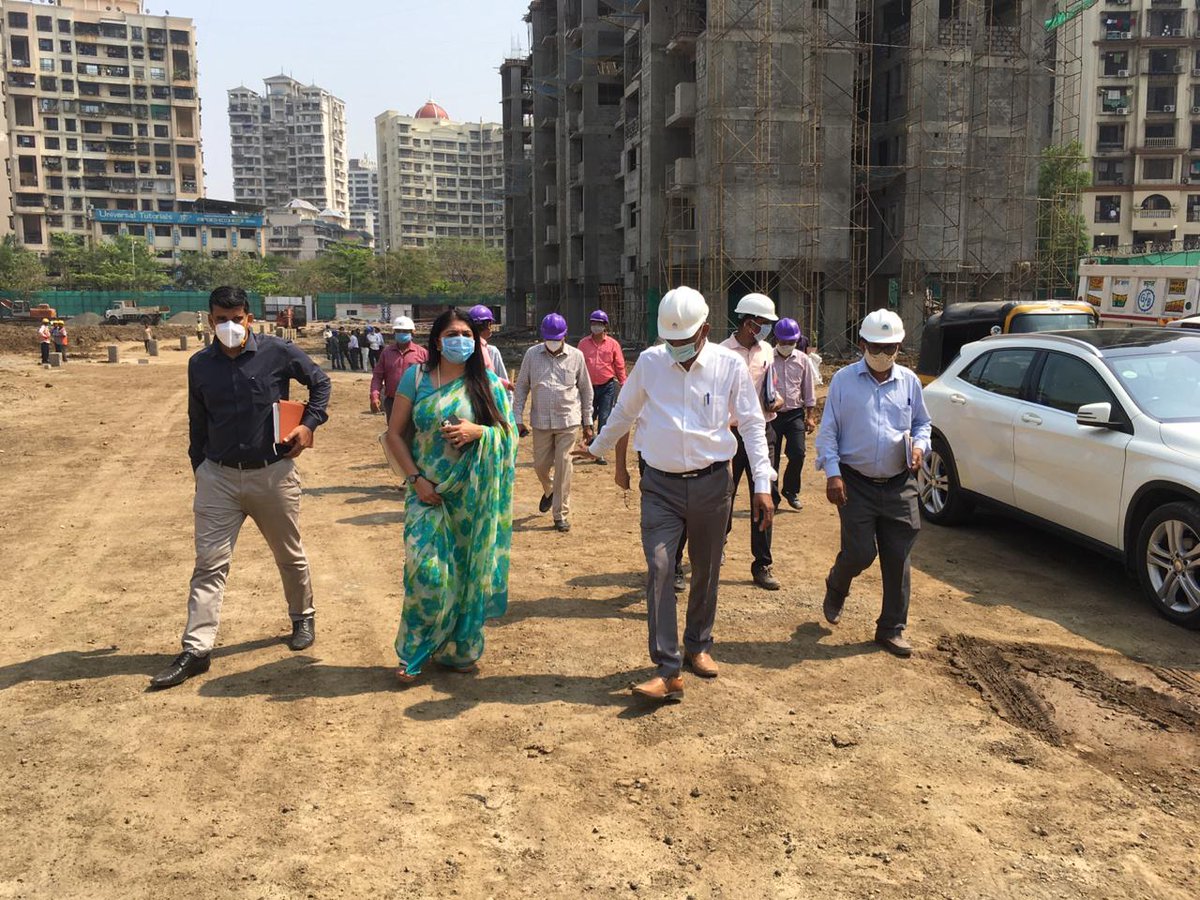 cgstraigad's tweet photo. Ms. MANPREET ARORA, The Commissioner, CGST &amp; CEx Commissionerate, Raigad has visited the the project site of "Construction of 187 Quarters at Plot 16, Sector-7, Kharghar, Navi Mumbai" on 24/02/2021 to review the progress of construction work. @cbic_india @cgstmumbaizone https://t.co/5KpD2kVmey