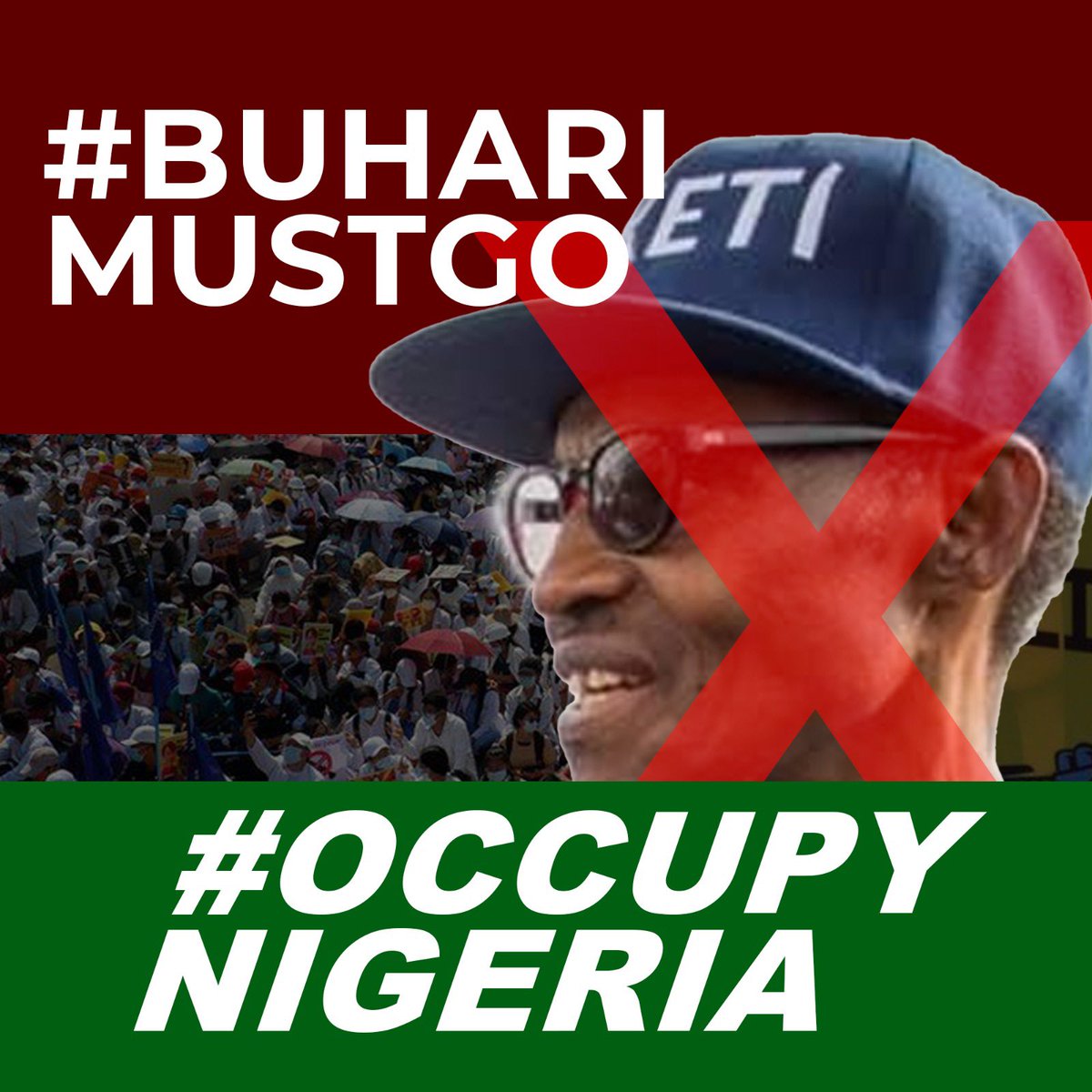 sowore's tweet photo. #BuhariMustGo   PRINT &amp; PASTE these posters for massive circulation nationwide #wearetired #OccupyNigeria #RevolutionNow https://t.co/yx3VPtXUfj