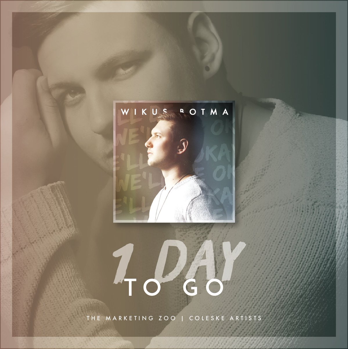 TheMarketingZoo's tweet photo. W I K U S B O T M A
𝐖𝐄'𝐋𝐋 𝐁𝐄 𝐎𝐊𝐀𝐘
"Just say you love me
And we'll be okay" ... sings @WikusBotma in his new hit single, releasing in ☝️ DAY! Stay tuned 🎶
#wikusbotma #wellbeokay #newsingle #staytuned #singlerelease
@AfrikaansM
@SAArtists
@SACelebTweets https://t.co/c9MFxXKQyX