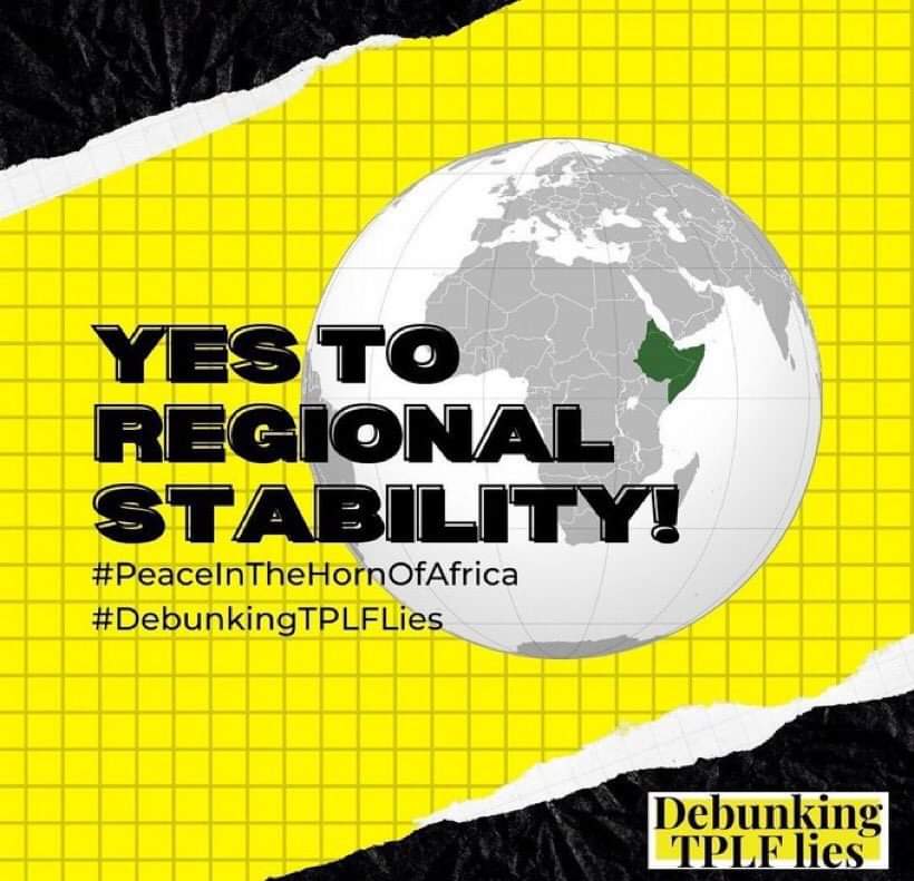 FatihaMamud's tweet photo. The ppl of the Horn of Africa have spoken.They want peace, love and stability. Say no to TPLF and TPLF sympathizers. @EU_Commission @gutema_jimma @Sheref
#DebunkingTPLFLies #PeaceInHOA #HOA #HornOfAfrica #Eritrea #Ethiopia #StopScapegoatingEritrea #TPLFMustGo
#TPLFstartedTheWar https://t.co/NiHO6QMoZy