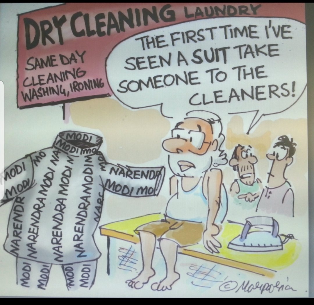 hemantmorparia's tweet image. A #modisuit moment again... old cartoon #Modistadium