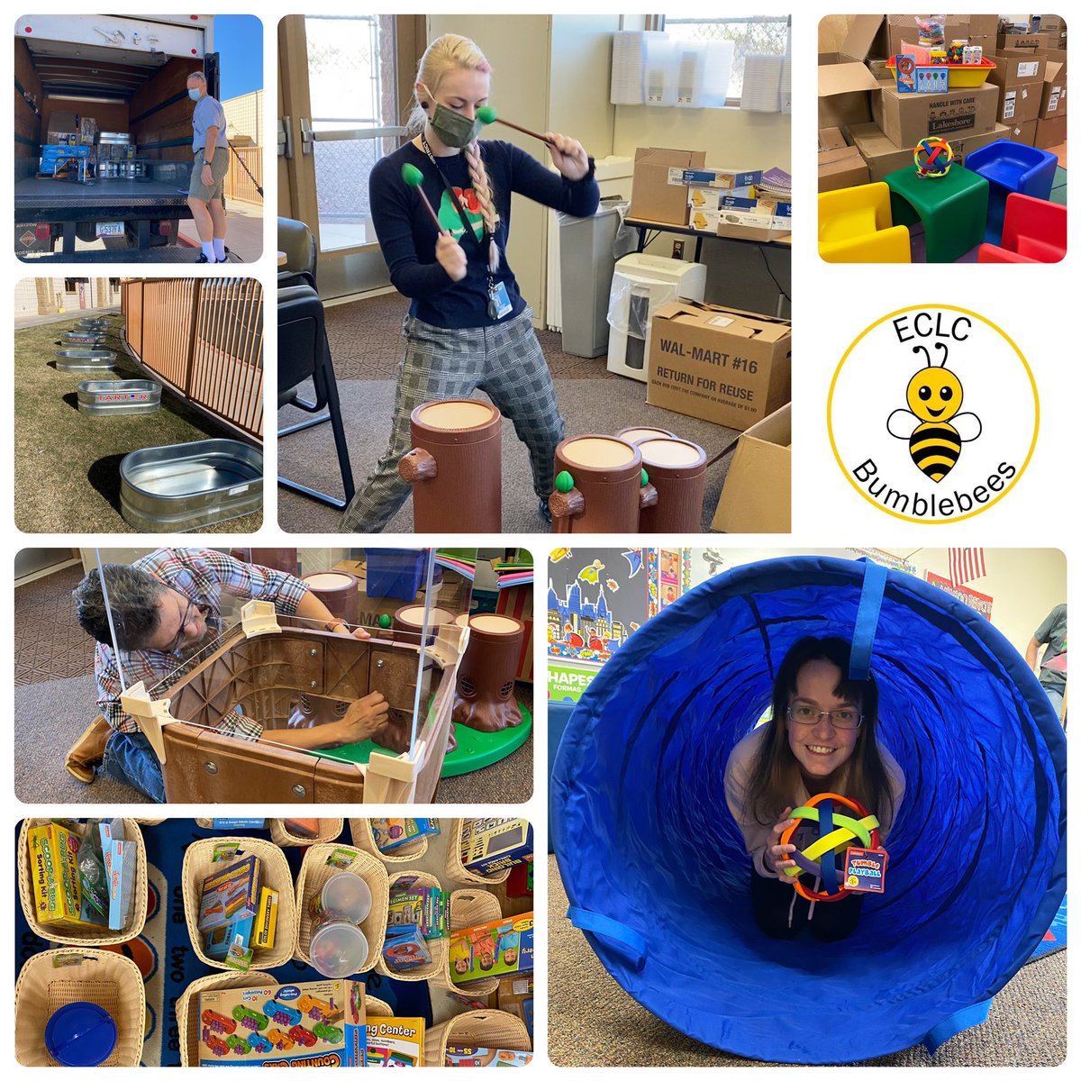 eclc_cgesd's tweet photo. Preschool starts Monday, March 1. We are SO excited to see our friends!!  💚🐝   We’ve been busy creating new learning environments - spaces for math &amp; science, gardening, art &amp; music, language &amp; discovery. ❤️ our @CGESD4 Preschools! #playisourwork https://t.co/h3ZibXufdr