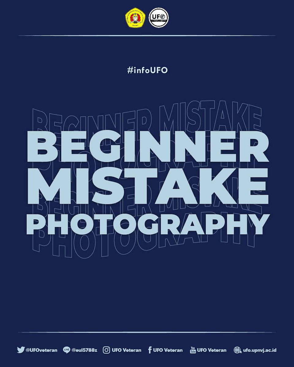 UFOveteran's tweet photo. Hai ufofers!π€β¨
Mungkin sering kali kita merasa foto kita kurang menarik dan baru banget terjun dalam dunia foto, nah UFO ada tips nih untuk para pemula dalam fotografi!
Check this post!β¬οΈβ¬οΈβ¬οΈ
#photography #beginnermistake #beginnerphotographer https://t.co/PGSWg0qlMH