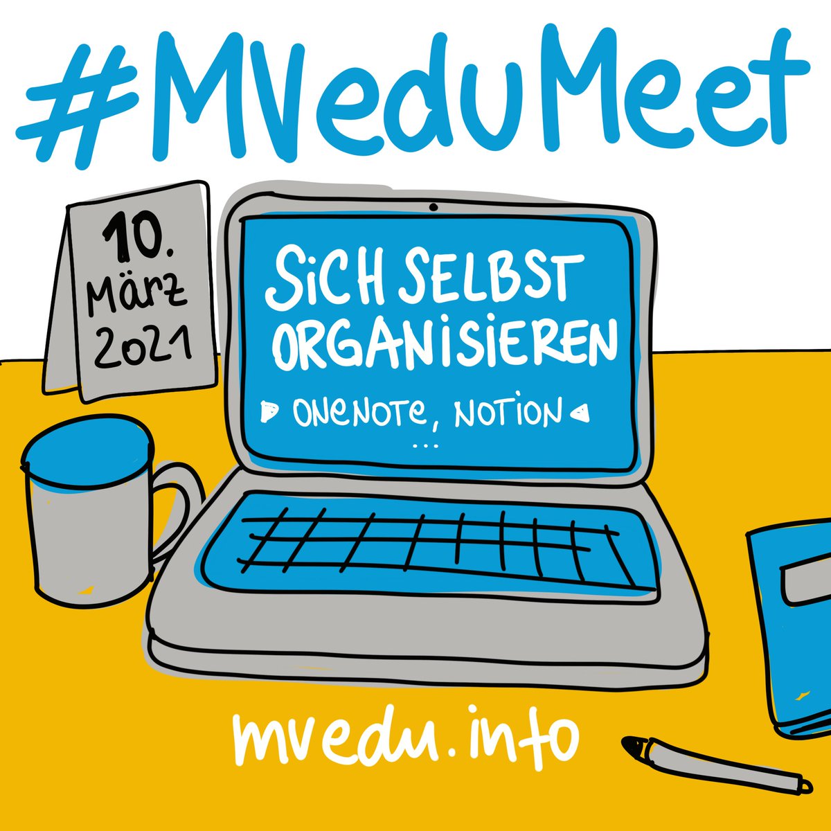 paedagogiker's tweet photo. #MVedumeet geht in die siebte Runde - in Zeiten von #informationoverload ist es sinnvoll sich selbst und Informationen gut zu strukturieren. Start 10.03. 20 Uhr. Anmeldung unter https://t.co/HAkW4Q5iIv #MVedu #twlz #twittercampus @NotionHQ mit @kathabluhm @OneNoteDE #secondbrain https://t.co/ytykigHEKm