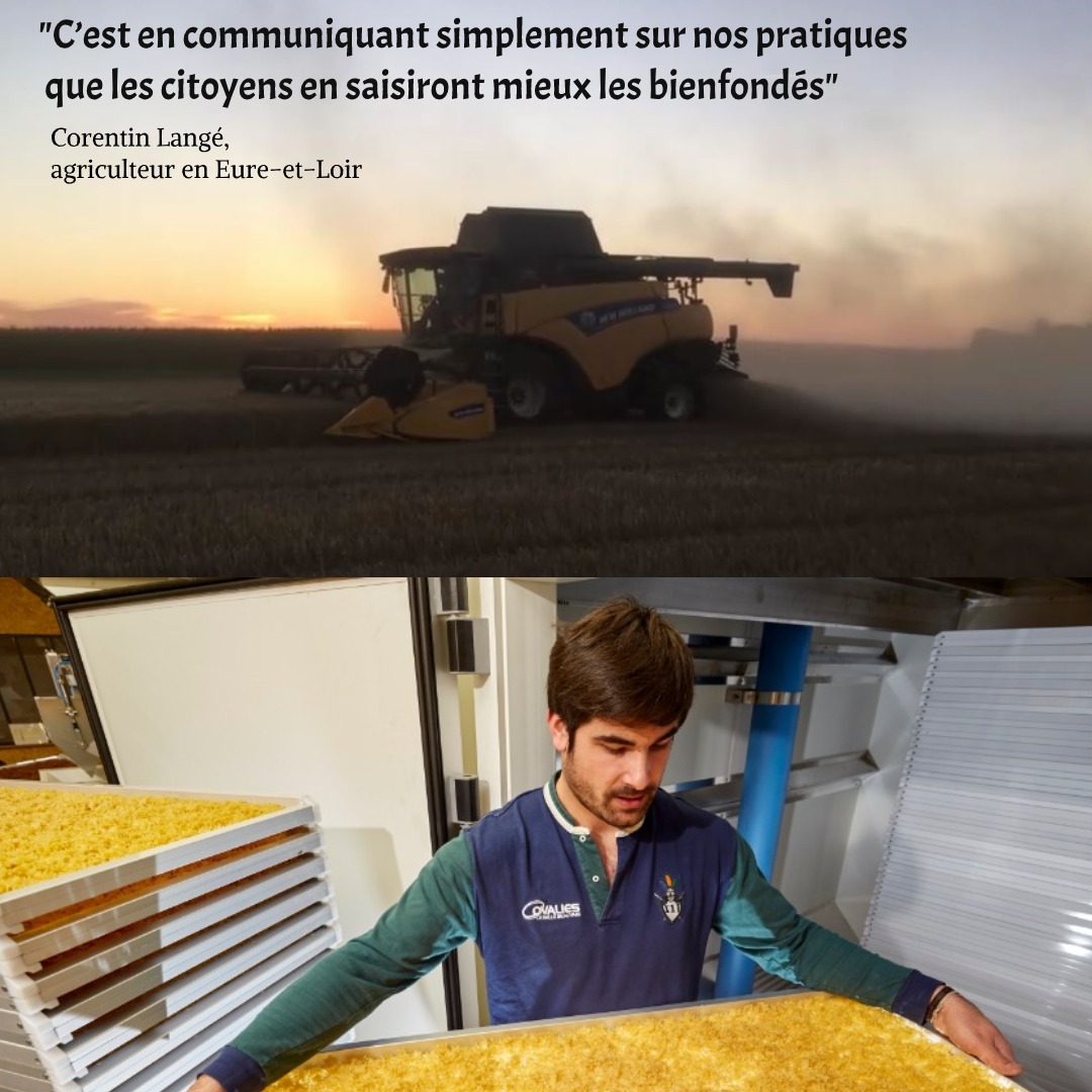 Agridemain's tweet photo. Pour Corentin Langé, agriculteur en Eure-et-Loir et producteur de #pâtes, il faut "expliquer toute la complexité de l’#agriculture. C’est en communiquant simplement sur nos pratiques que les citoyens en saisiront mieux les bienfondés" https://t.co/q6CSv1yQto #cereales https://t.co/31xdBwVkIa