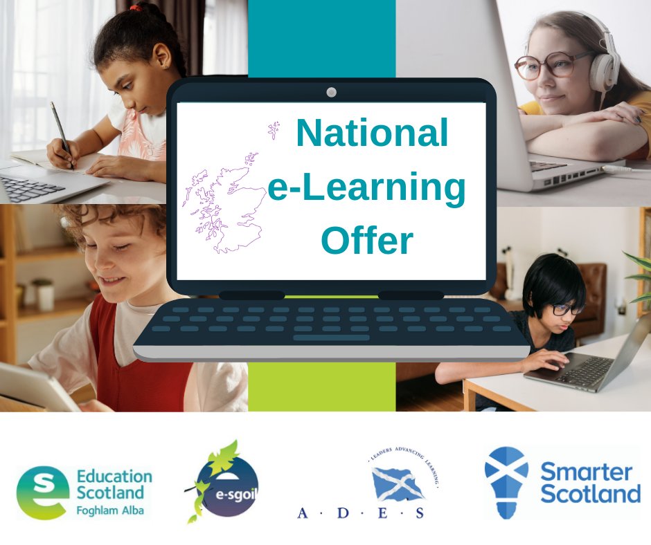 EducationScot's tweet photo. Practitioners – visit the National e-Learning Offer webpage for information on the range of live, recorded and supported resources available 👉 https://t.co/TFpRTztBEl https://t.co/8y5ca4kkhT