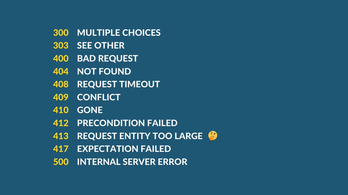 AbgaryanMr's tweet image. You can remember HTTP status codes by associating them with dating vocabulary.
#HTTP #statuscode #RESTAPI #Backend #trending #retweet #followfriday #flashbackfriday #inspire #speaker #author #expert
