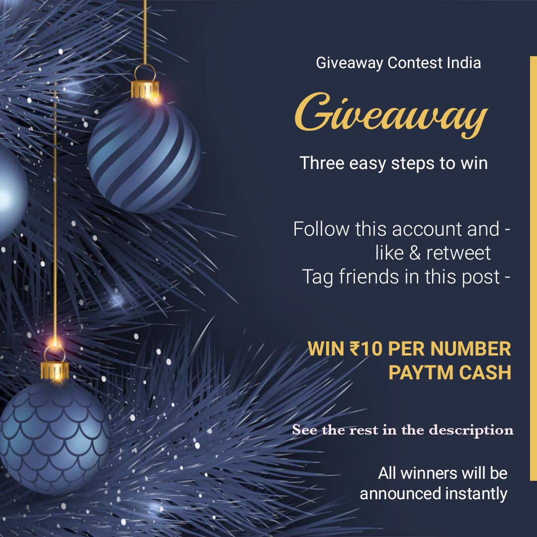 Giveaway Contest India tweet media