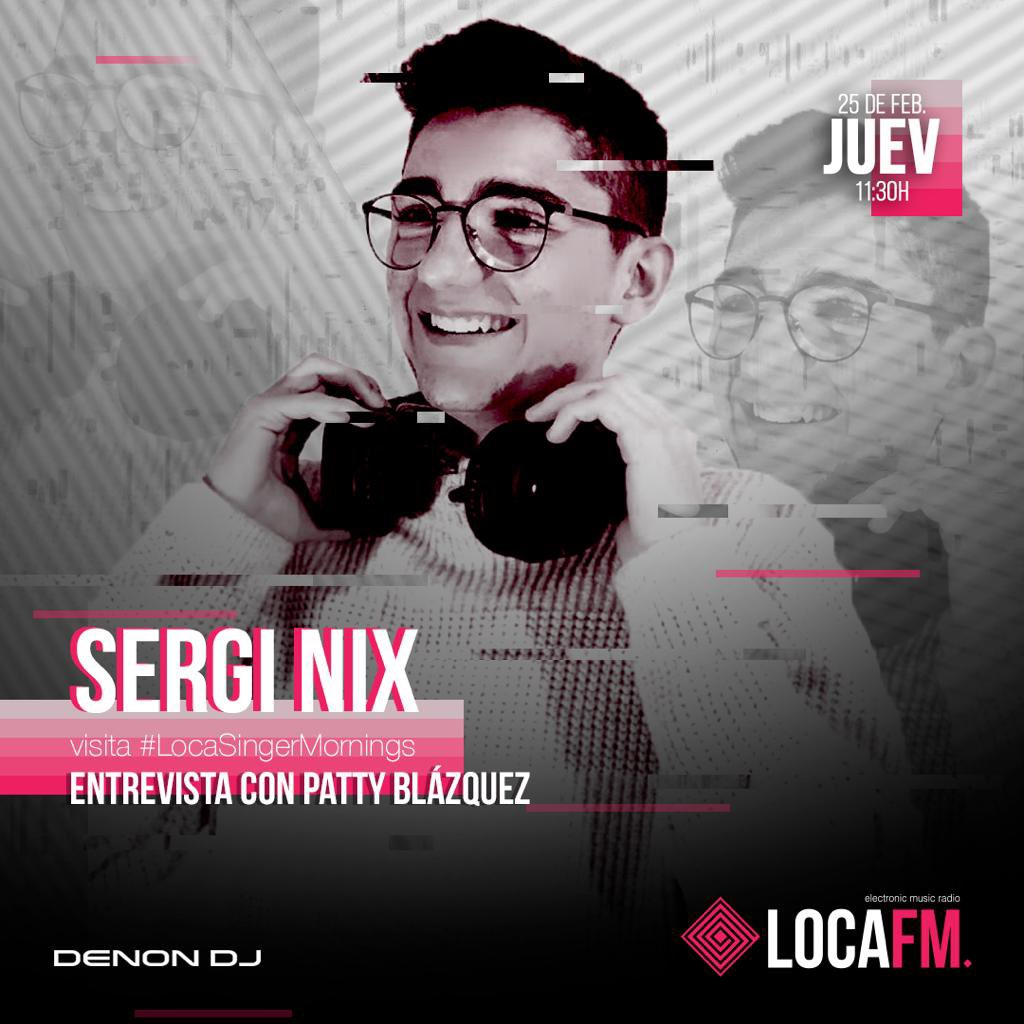 locafm's tweet photo. Esta mañana en #LocaSingerMornings @pattyblazquez recibe a Sergi Nix. Una joven promesa de la música electrónica que, con solo 14 años, viene a presentarnos su último trabajo #AllIWannaBe 🔝🔝🔝 https://t.co/krOZBr0Sam