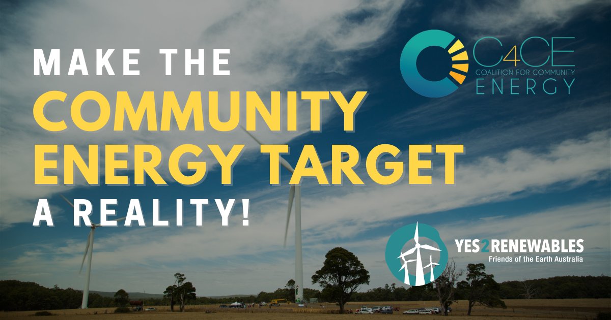 TotalRenewYack's tweet photo. Community energy could be huge for Victoria’s energy transition but there are barriers. Large scale renewables have the VRET and households have Solar Homes, but community generators have no long term security. We need a #CommunityEnergyTarget 1/2
@LilyDAmbrosioMP @C4CEau https://t.co/A50E2DbdAa