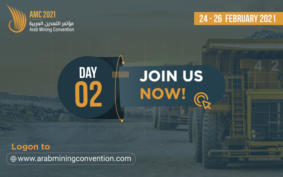 arabminingcon's tweet image. Join us for the second day of #AMC2021 and engage with industry professionals including policymakers, mining experts and investors through a trailblazing virtual platform.

Visit arabminingconvention.vfairs.com to register now!

 #mining #virtualevents #arabmining #arableague #amc2021