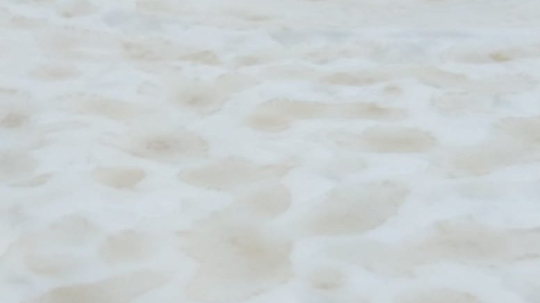 #Sarahandust is an effective ice nuclei seed. Well, it does not snow too much in the Sahara, however, #Sarahandust can travel, a lot. A few days ago it arrived in Finland, making the snow brown. Now with the melting of the snow, the Finish countryside transformed into “leopard”.