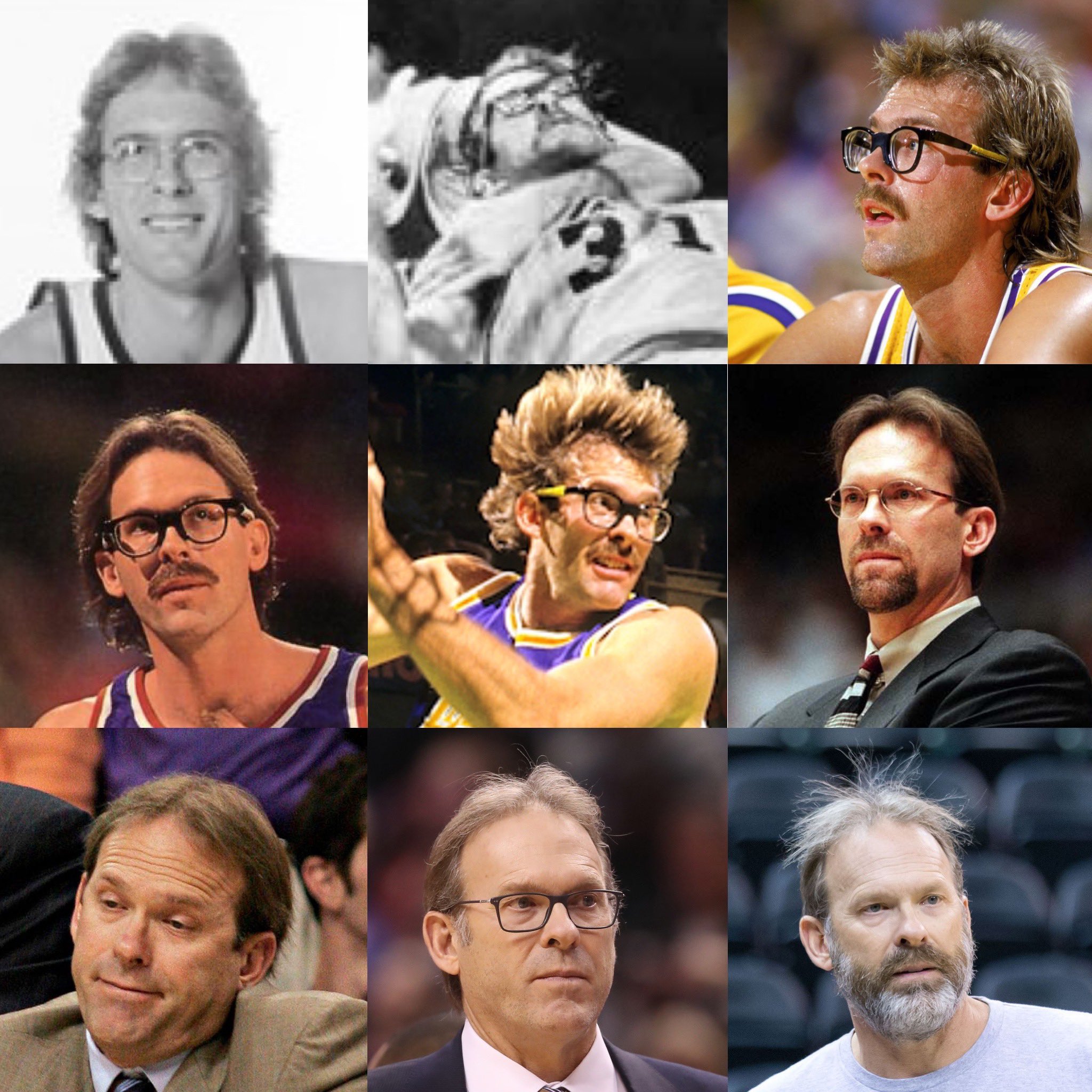 9 nuances de Kurt Rambis. 
Happy Birthday Clark Kent ! 