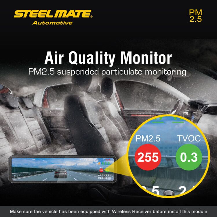 SteelmateHK's tweet photo. Air quality function of ONE-S Safety Driving System, it can monitor for dust (PM2.5) and chemical pollution (TVOC) inside the car.
PS: Each function be purchased separately. https://t.co/pPPAmmt7Ns