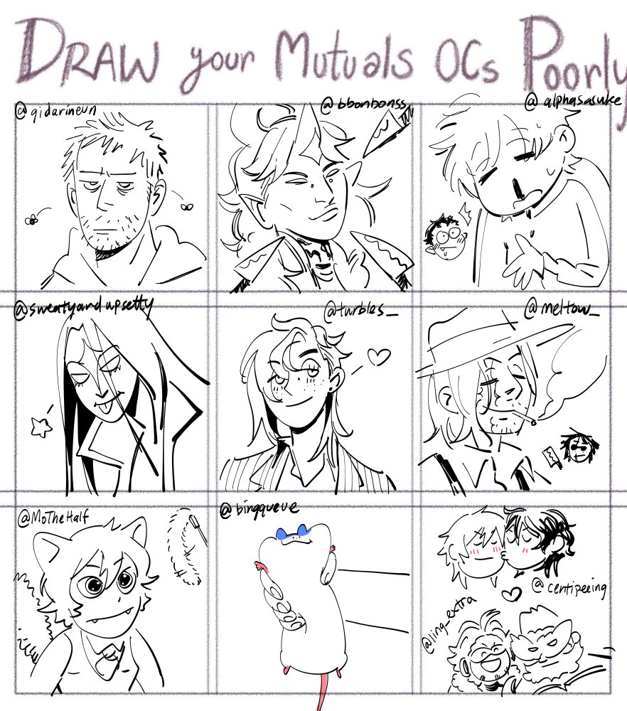 ALRIGHT
@gidarineun @bbonbonss @alphasasuke @sweatyandupsety @turbles_ @meltow_ @MoTheHalf @bingqueue @centipeeing @ling_extra