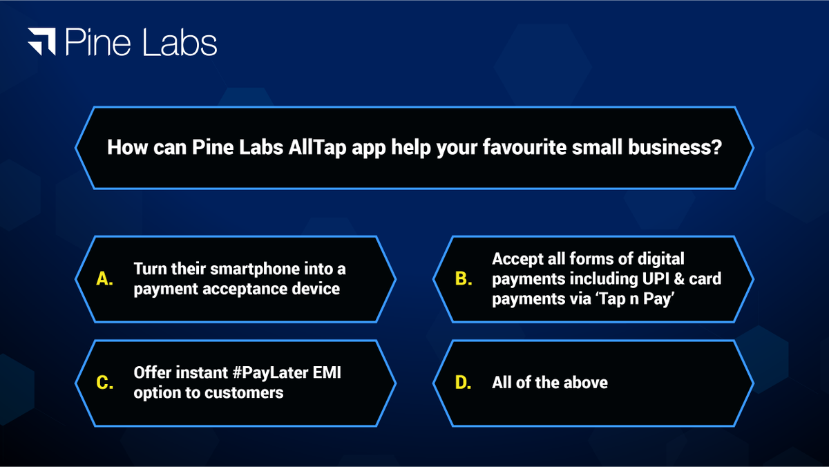 PineLabs's tweet photo. For the love of #smallbusiness! Reply or quote your answer.
#HarMobileCardMachine https://t.co/tw8CMOMrPE
