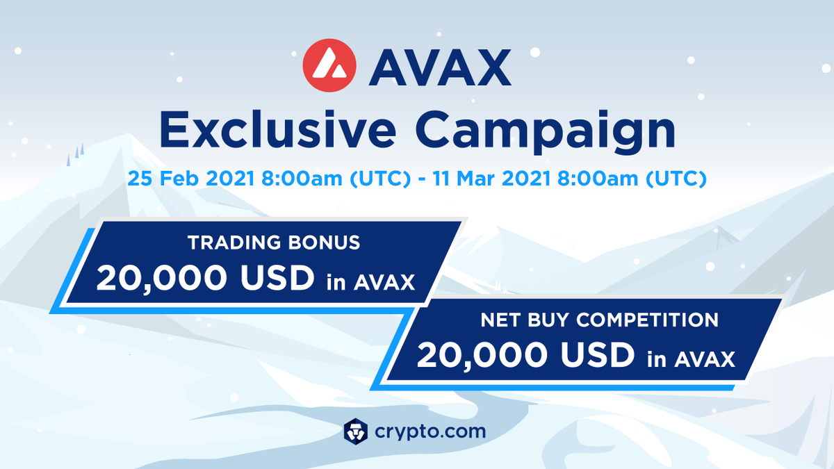 Join our $AVAX Exclusive Campaign and get a chance to share $40,000 USD in # AVAX 💰 @avalancheavax Details: https://t.co/FetbbQq2AO
