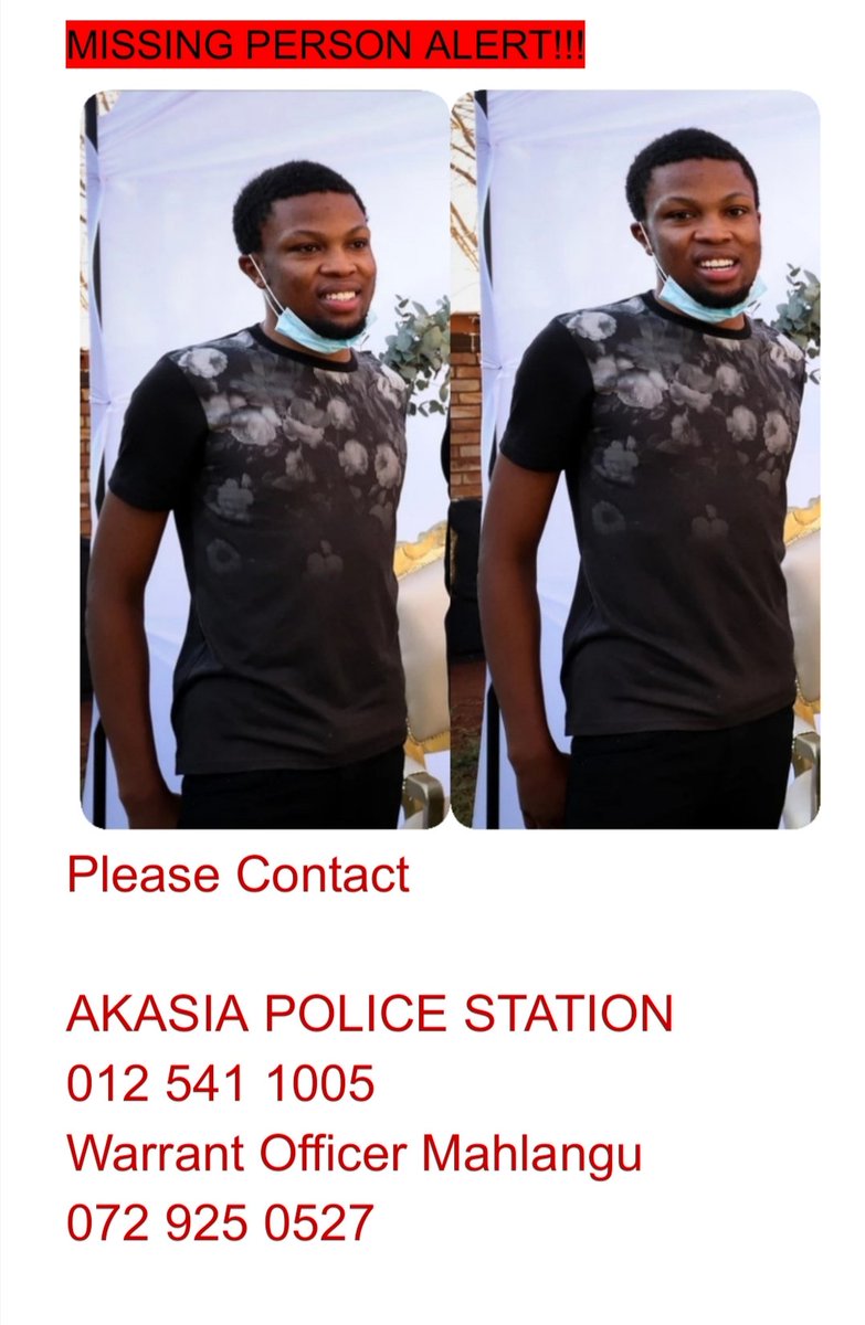 ThandoVR's tweet image. Please help us find my brother, TSHEPISO VAN ROOYEN