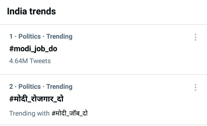 imnaval07's tweet photo. Bravo! Youth of India
 MillionTweets on
 #modi_job_do

This is the mood of Nation. https://t.co/JqB2qs9XYv