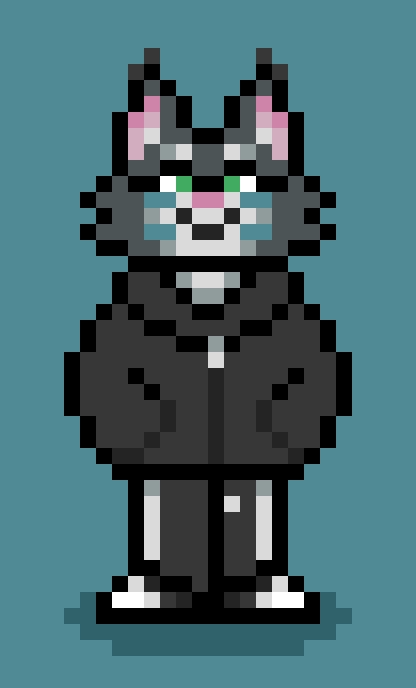 catwheezie على X: I'm definitely a noob at pixel art, but what do we think  of this? She's 32x32.  / X