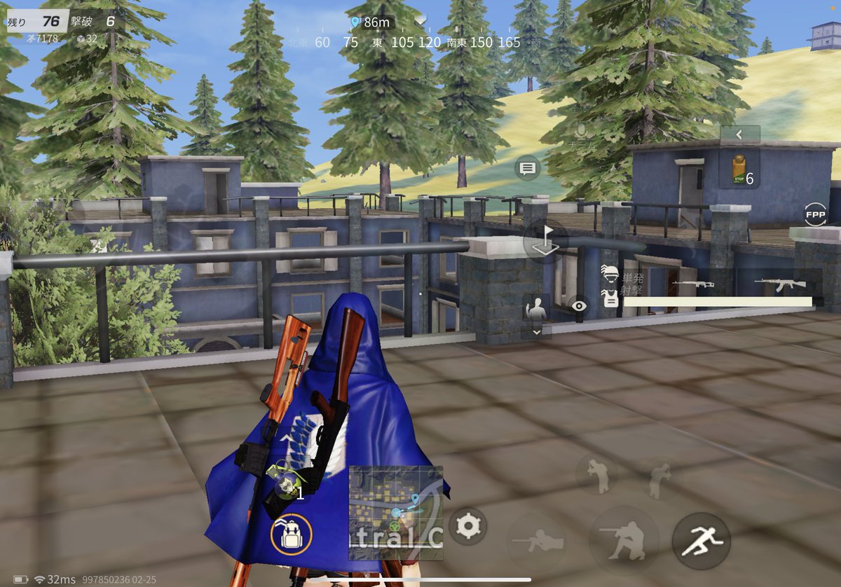 Ran 荒野行動 旧マップ 激戦野原 建物デザイン変更 マンション非対称な作り 屋上裏手から地上まで降下できた箇所が無く ぐるりとバルコニーが設置され 裏手出入口の場所も変更 正面入口右手の小部屋は全ての階 ドアが無くなりどん詰まりに また場所