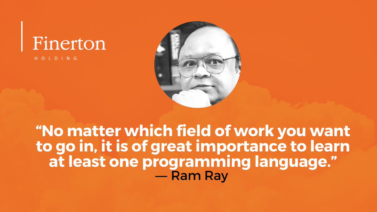 FinertonMT's tweet photo. Do you agree with scientist and University professor Ram Ray?
#FinertonMalta #Quotes #ProgrammingLanguage #RamRay https://t.co/tzeeUrJiGH