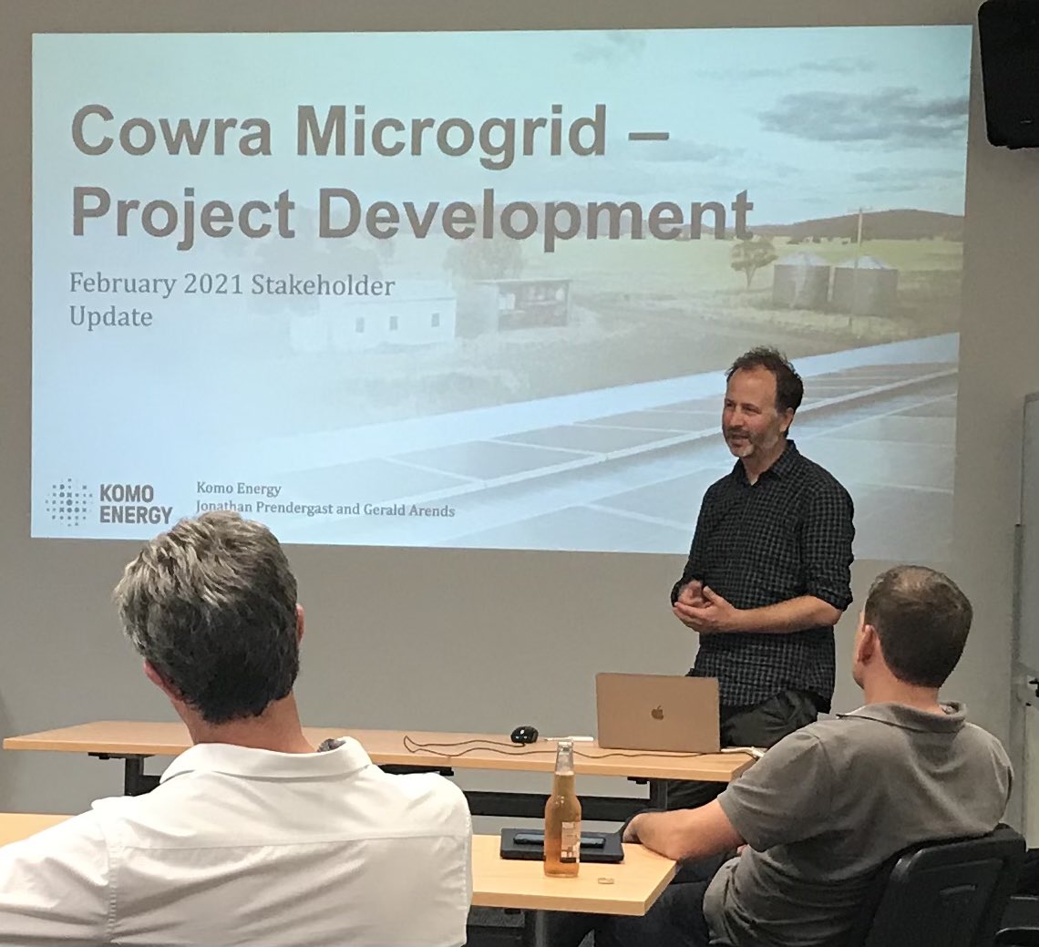Did you know regional Australia has access to some of the world’s best renewable energy sources but pays some of the highest prices! CLEAN Cowra explained how Australia’s first Microgrid Model is tapping into the renewable energy market at the @Cowrabusiness Hub tonight.
