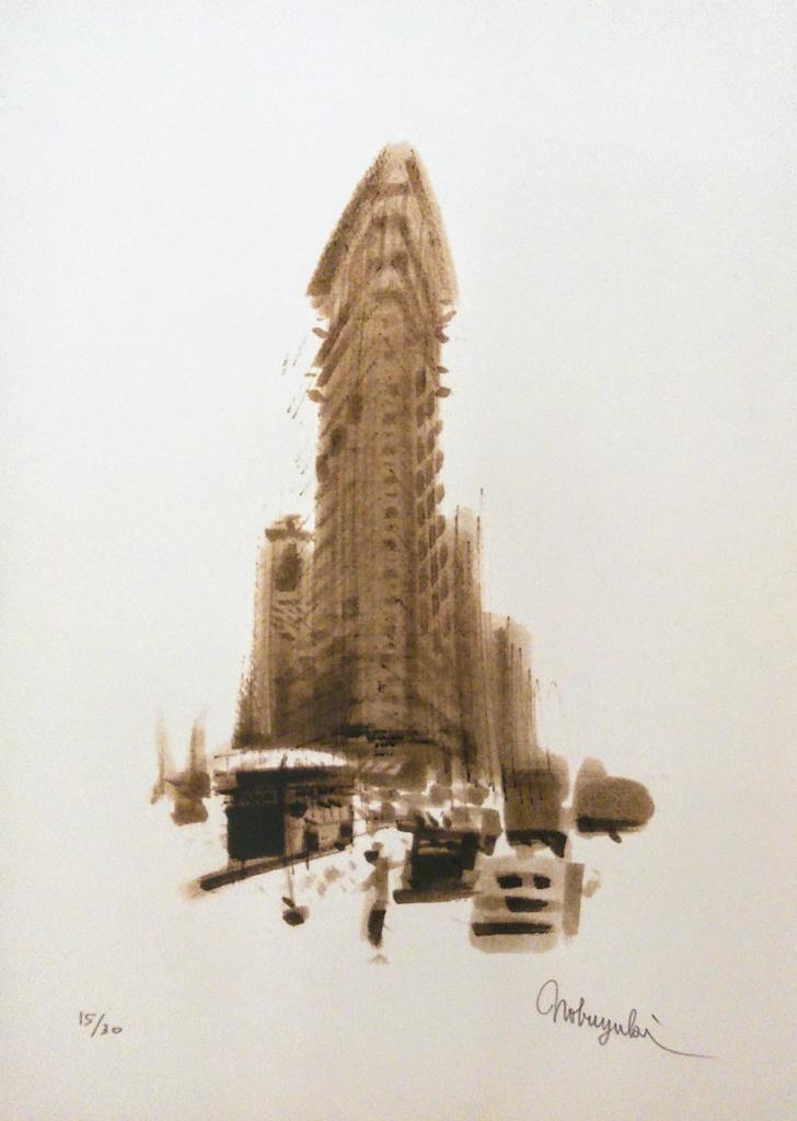 販売員のおすすめの絵⑮】 大西 信之 「Frat lron building」 独特の