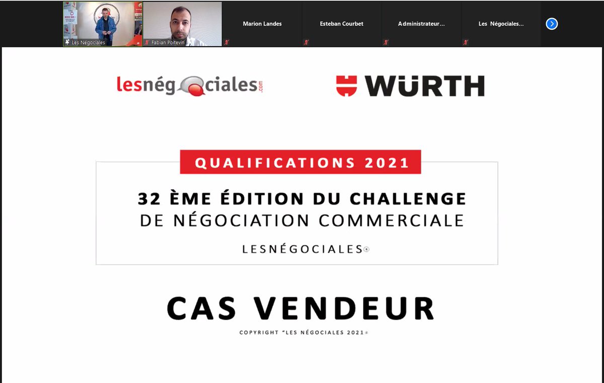 Le #Négotour du concours de #négociation #commerciale <a href="/lesnegociales/">LesNegociales</a> est de retour en #visio ! Nous sommes fiers d'être partenaire de ce bel #événement 💼