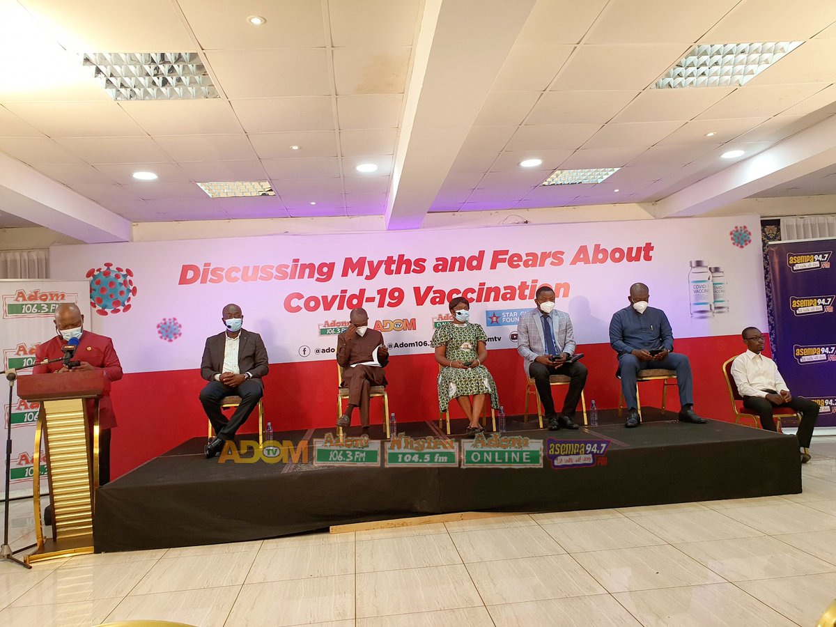 Adom1063fm's tweet image. The Vaccine Conversation: Discussing the myths and fears about Covid-19 vaccination. 

#VaccineConvo #Adom1063fm #COVID19
