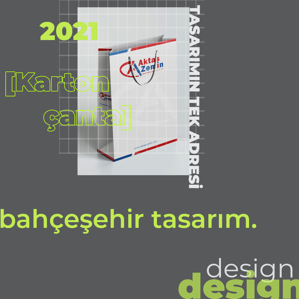 Aktaş Zemin için hazırladığımız karton çanta tasarımı. #GraphicDesign #esenyurt #bahcesehir #artwork