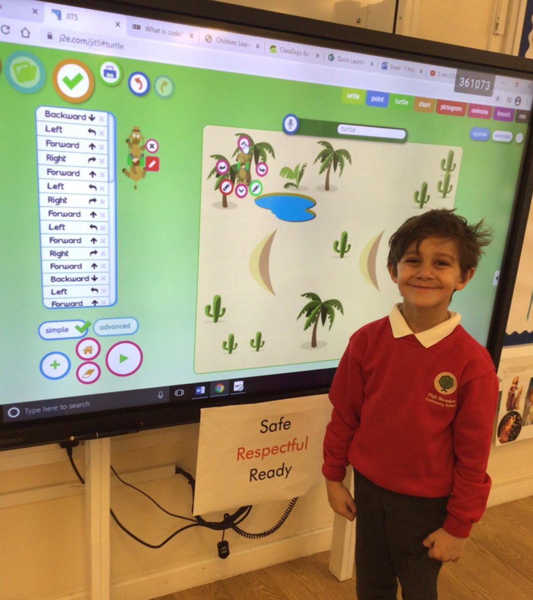 Garbett_HMCS's tweet image. Our Barn Owls have been having a go at coding in their #HomeLearning computing lesson this week 👏🏻 @HMC_School @AMarsden_HMCS @ICTDSComputing #Phase2HomeLearning #PrimaryComputing #Coding #WeAreCreative #lifeskills