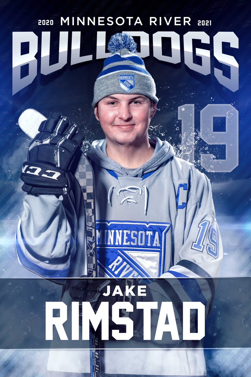 zProPhoto's tweet image. Congratulations @JakeRimstad as you wrap up your @MNRiverBulldogs hockey career!