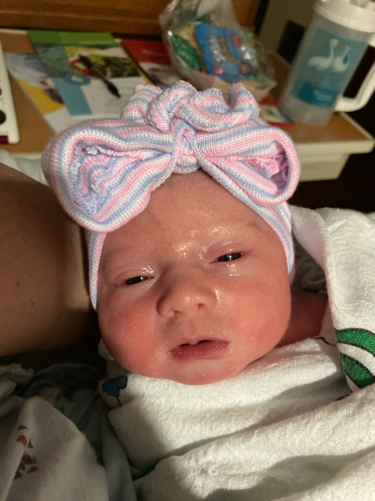 Congrats to Coach Sturgeon! Baby Stryker Sturgeon is here!  I will call her Stryker but Coach keeps telling me that’s not her name....Congrats!