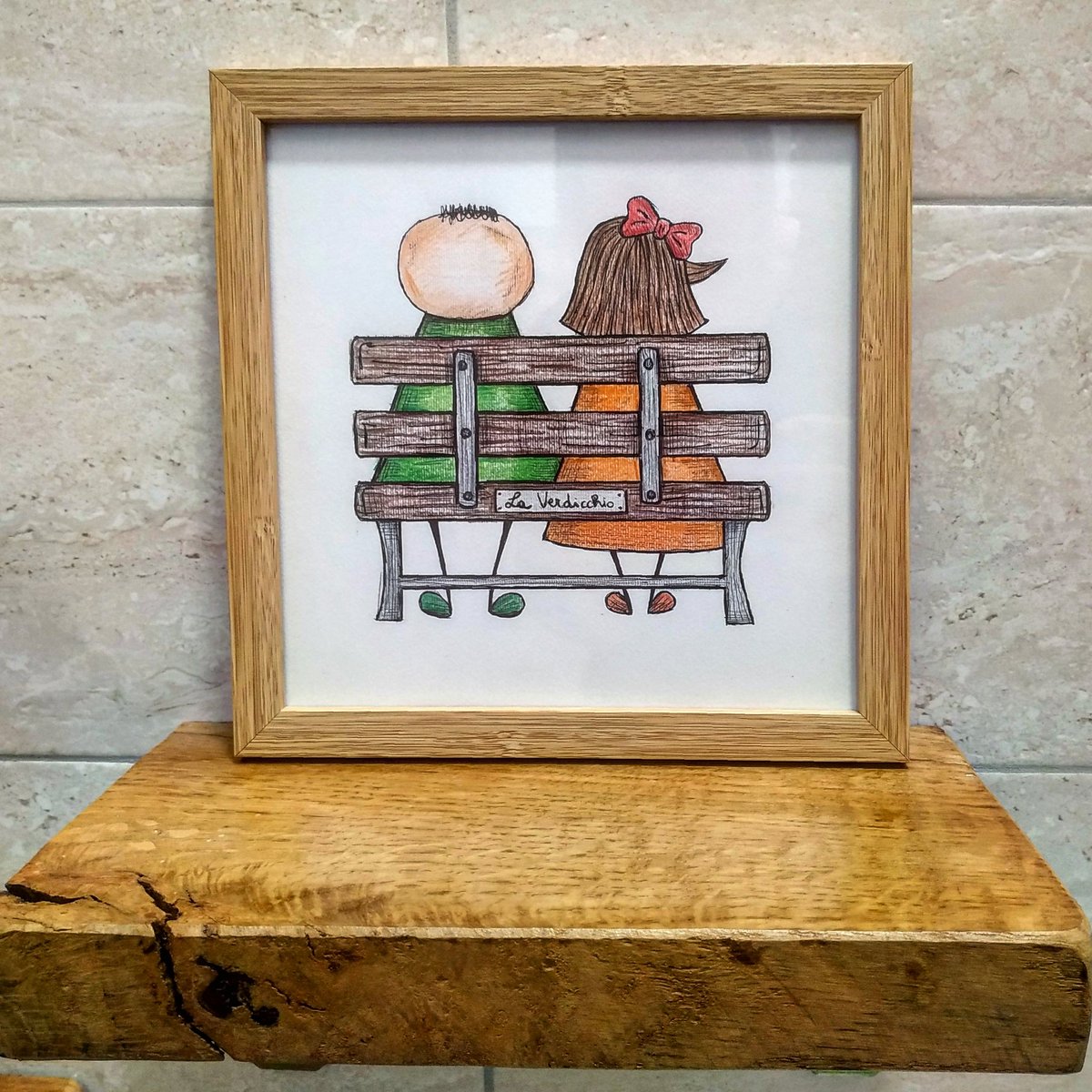 LaVerdicchioART's tweet photo. Altro quadretto in partenza ❤️

#LaVerdicchio #art #drawings #disegnetti #redbubble #love #pupetta #pupo #heart #panchina #bench https://t.co/lhptDzVbVE